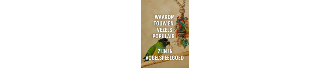 touw en vezels populair zijn in vogelspeelgoed
