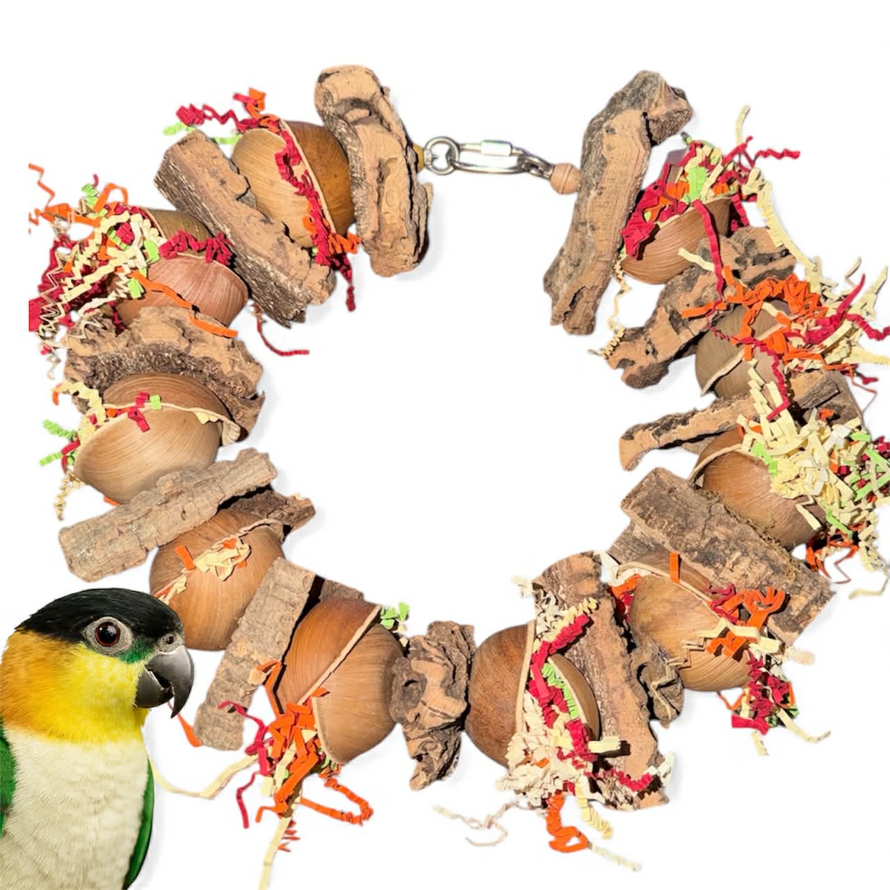 Nature Ring – 70 cm RVS Ring met Kurk & Palm Cups