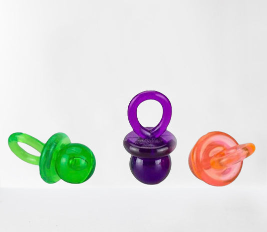 Petlala Binkies Fopspenen (4X2,4 cm 12 st) – Kleurrijke Speentjes voor Papegaaien en Parkieten