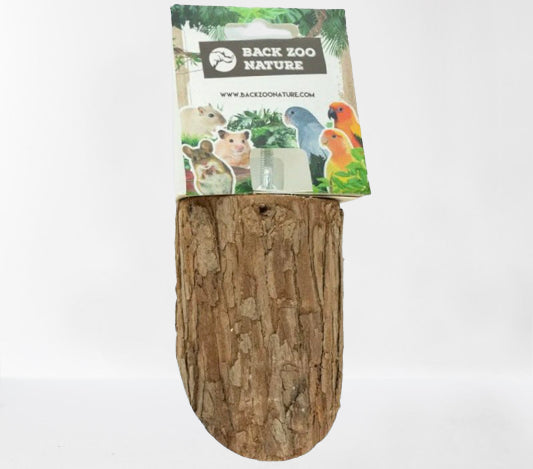 Back Zoo Nature Wood Slice Perch Small – Natuurlijke Zitplank voor Kleine Vogels en Knaagdieren