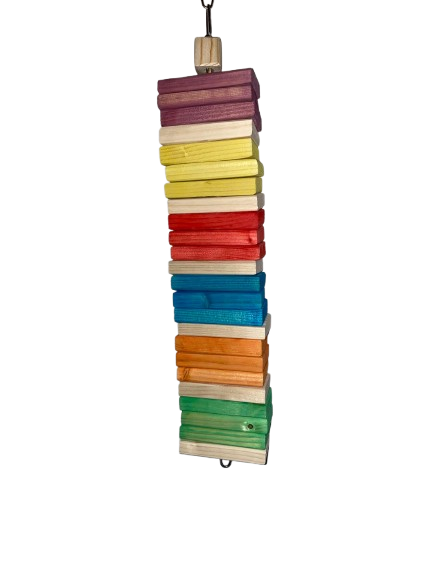 Schijfjes Stapelaar – Natuurlijk Sloopspeeltje voor Kleine en Middelgrote Vogels