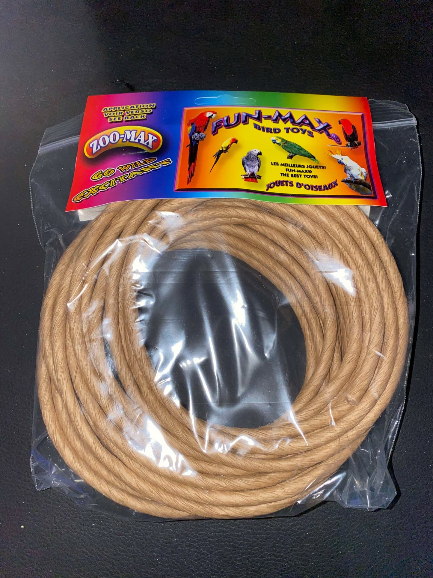 Zoo-Max Paper Rope 9 mtr x 0.6 cm – Duurzaam Papiertouw voor Creatief Vogelplezier