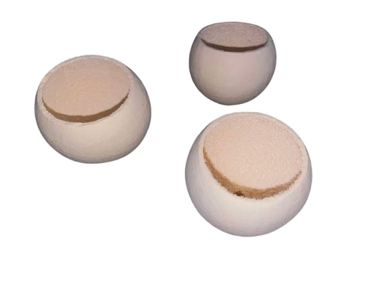 Houten cup - natuurlijke foerageren onderdeel om tussen speelgoed te verwerken