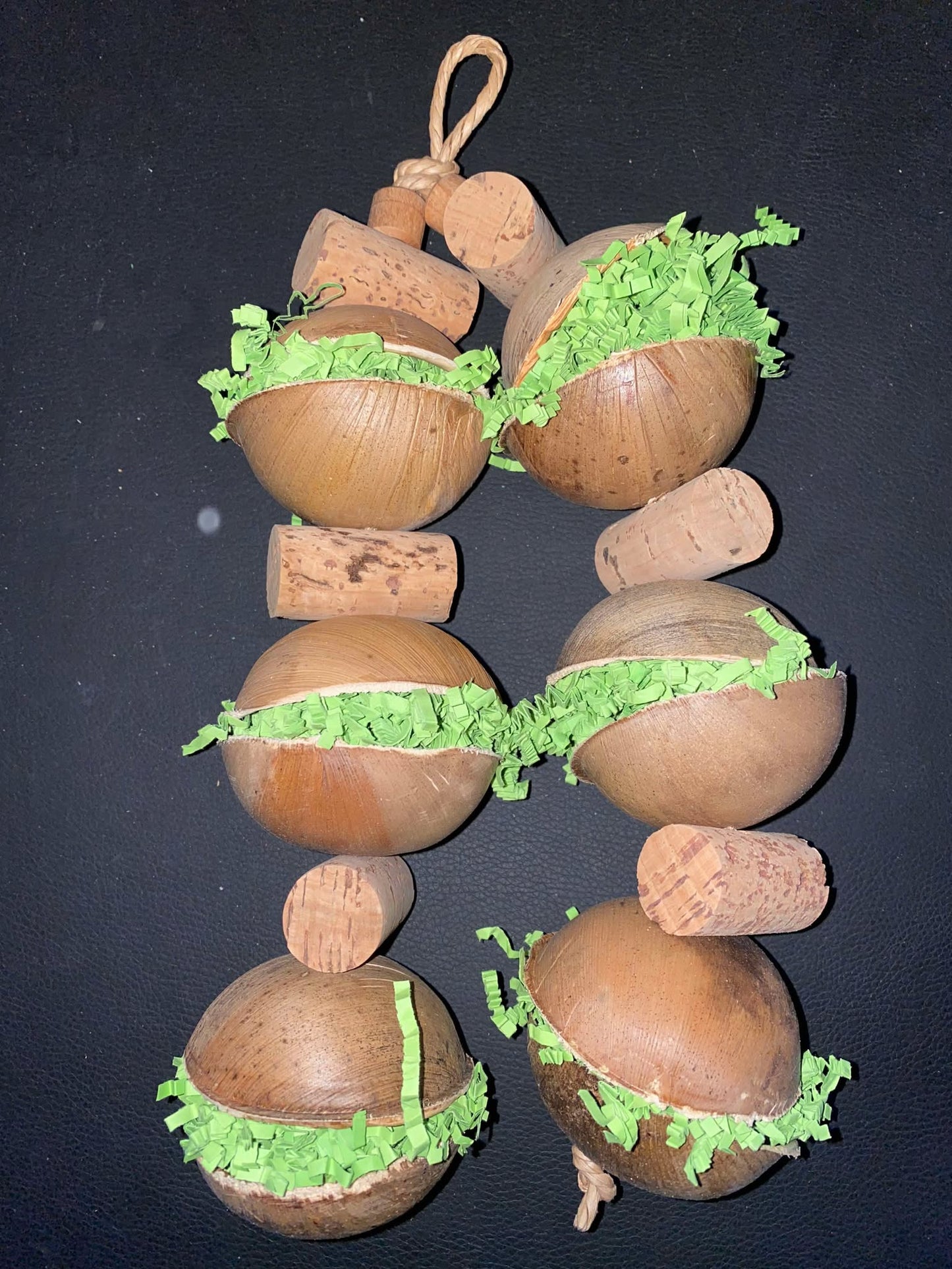 Dou Slinger Palm Balls – Natuurlijk Sloopspeeltje voor Kleine en Middelgrote Vogels