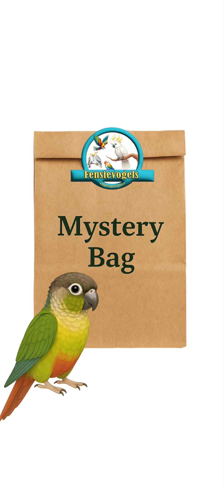 FensieVogels Mystery Bag – Durf jouw vogel vriendje het zakje zelf te openen?