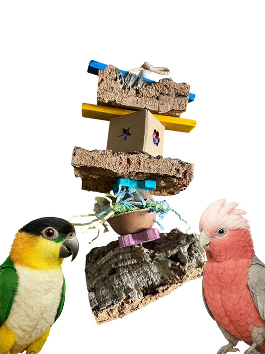 FensieVogels Kurk & Palm Verkenner speelplezier papegaaien
