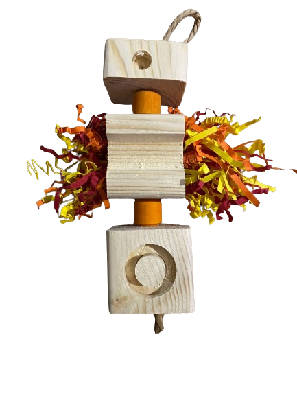 Foerage Trio 1 – Drie Natuurlijke Mini-Speeltjes voor Slimme Snavels