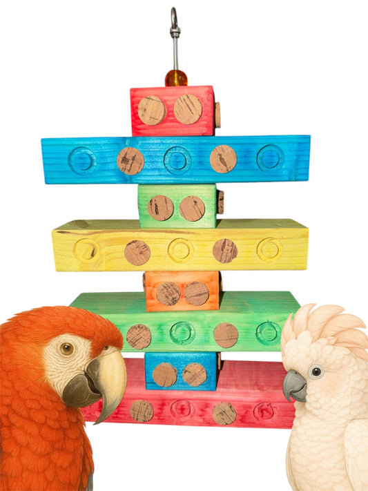 Regenboog Kurk Avontuur grote papegaaien speelgoed