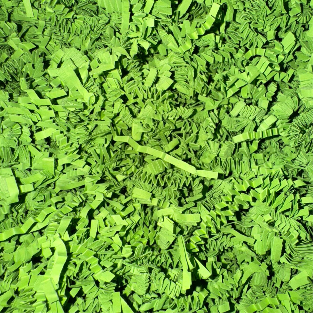 Papieren sliertjes licht groen