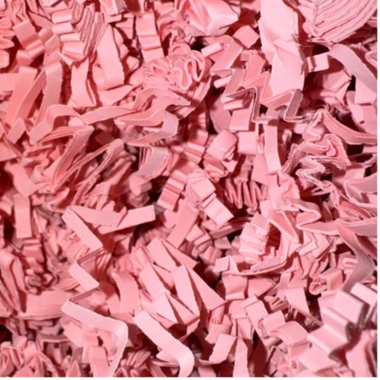 Papieren sliertjes roze
