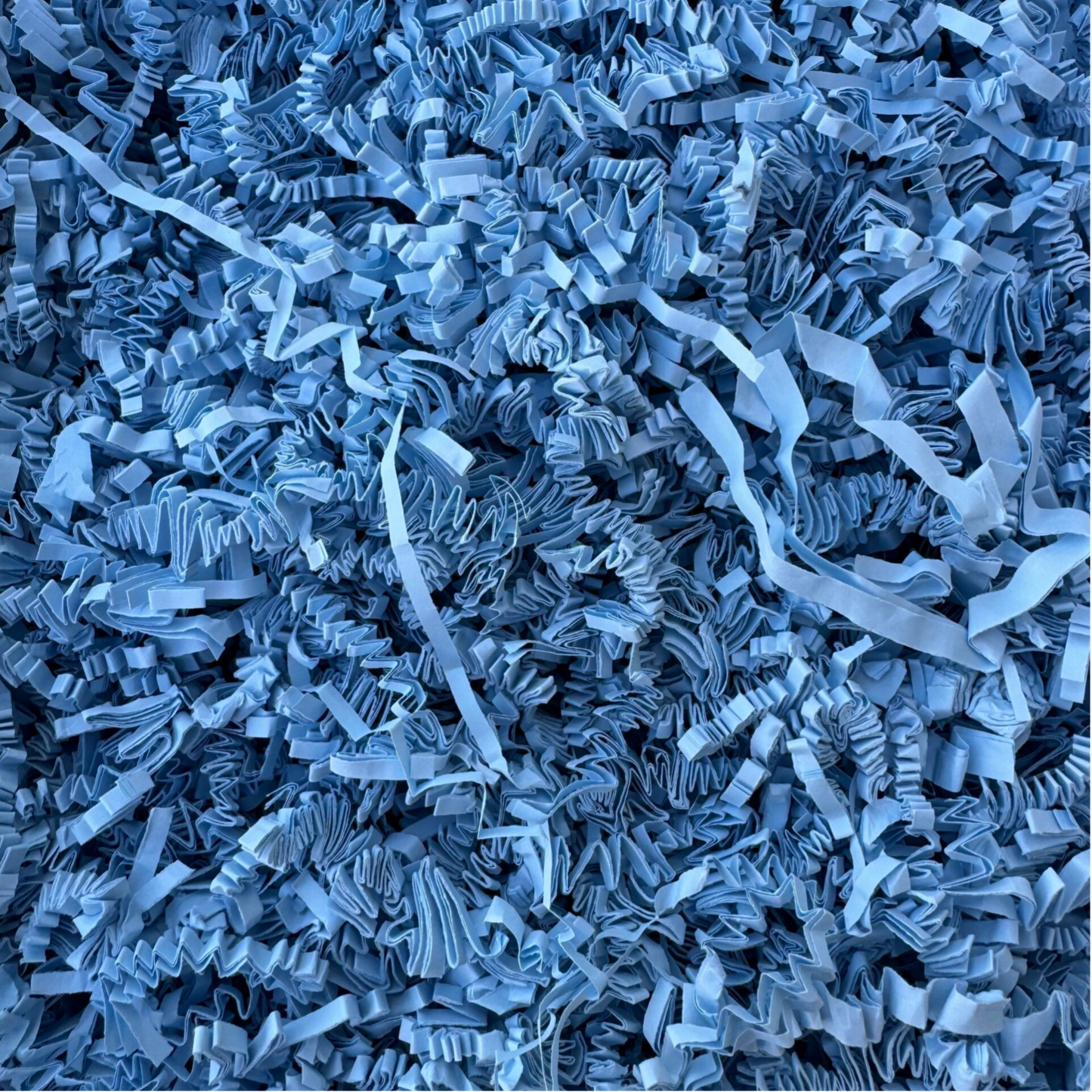 Papieren sliertjes baby blue