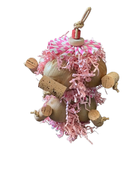 Cup Party – Natuurlijk Sloopspeeltje voor Kleine en Middelgrote Vogels
