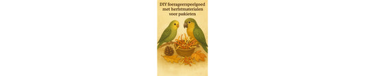 DIY foerageerspeelgoed met herfstmaterialen voor parkieten & papegaaien