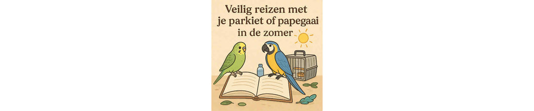 Veilig reizen met je parkiet of papegaai in de zomer