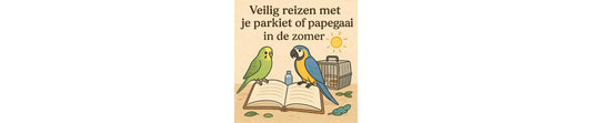 Veilig reizen met je parkiet of papegaai in de zomer