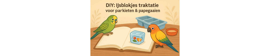 DIY: IJsblokjes traktatie voor parkieten & papegaaien