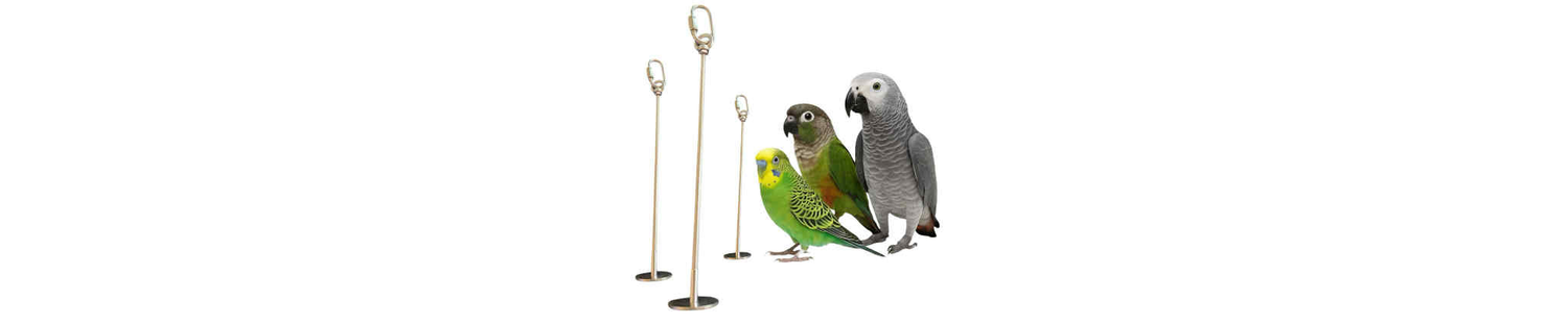 RVS spies stevig onderdeel voor vogelspeelgoed in FensieVogels-stijl