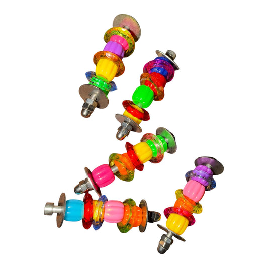 Acryl & RVS Voetspeeltje – Mini Regenboog