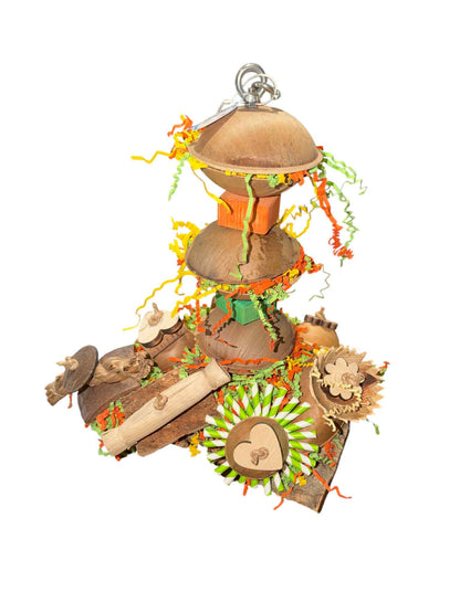 Kurkplaat met RVS Spies – 37 cm hoog | 27 cm breed