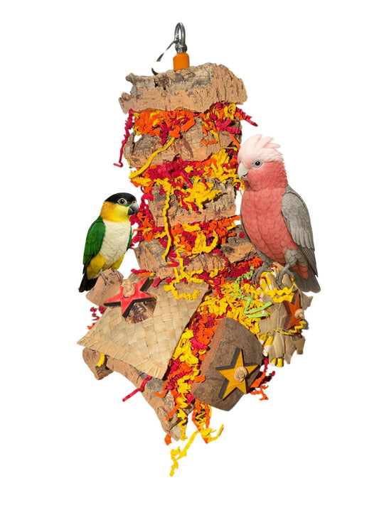 Kurk Plaat aan RVS Spies – 37 cm hoog | 24 cm breed