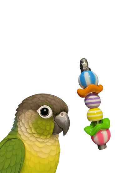 Acryl & RVS Voetspeeltje – Candy Twist