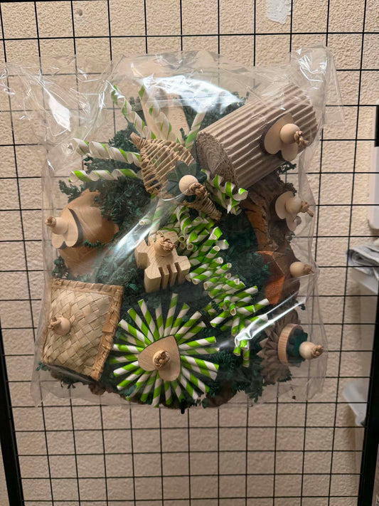 Kurkplaat Foerageer Speelset groen – FensieVogels Specials