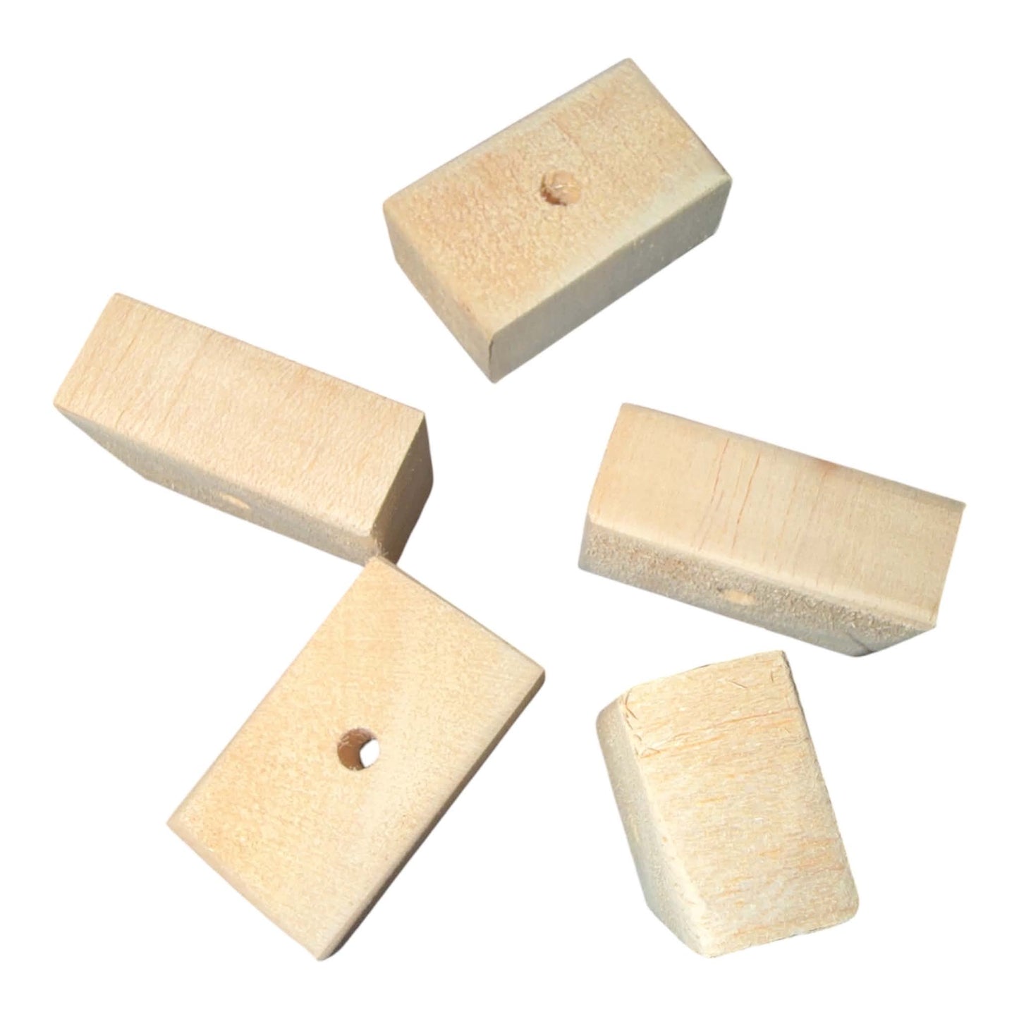 Balsa blokjes |  5 stuks | Natuurlijk knaaghout voor vogels