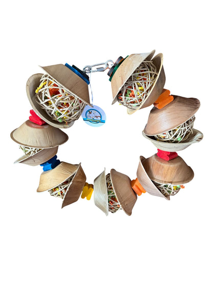 RVS Foerageer Krans – Palmcups, Wilgenballen & Hout FensieVogels Specials4