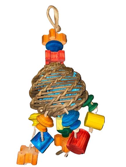 Wilg Bal 10x10x10 cm – Natuurlijk Speel- en Foerageermateriaal voor Vogels