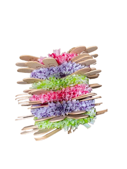 Fuffie ijs stokjes met cupcake papiertjes