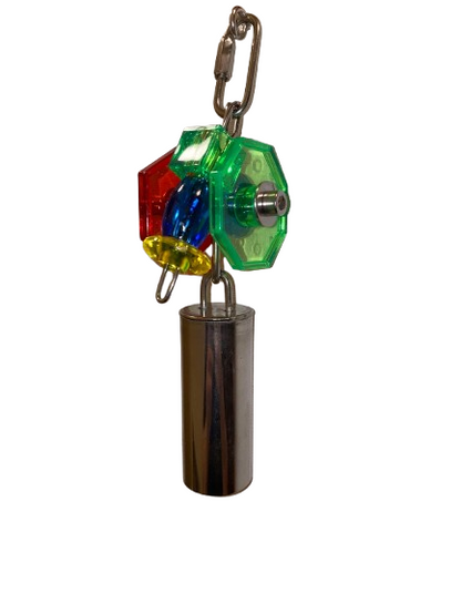 RVS acryl papegaaien bel