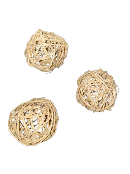 Wilgen Ballen (ca. 3 cm) – Natuurlijk Speel- en Foerageermateriaal voor Vogels