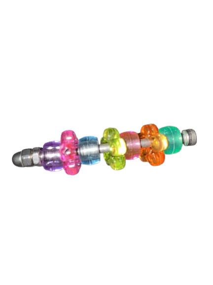 MiniGrijp – Acryl & RVS voor Parkieten – 5cm Voetspeeltje