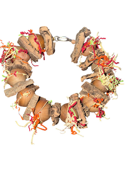 Nature Ring – 70 cm RVS Ring met Kurk & Palm Cups