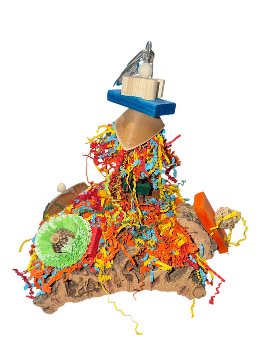 Kurkplaat met RVS Spies – 34 cm lang | 26 cm breed