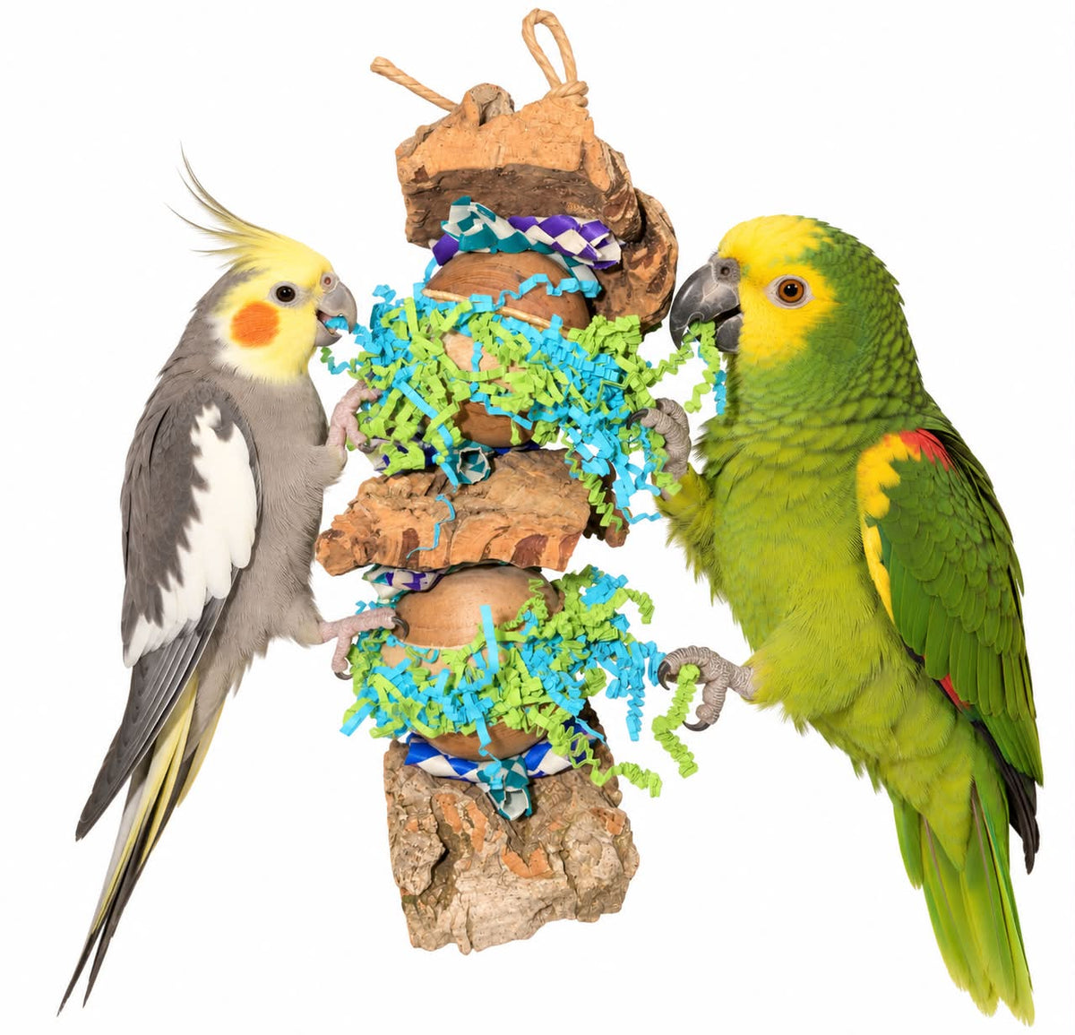 parkieten en papegaaien speelgoed Balsa Natuur Mix