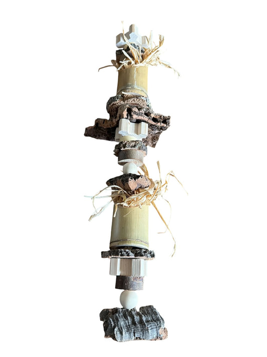 papegaaien speelgoed FensieVogels NatuurSpies Kurk & Bamboe