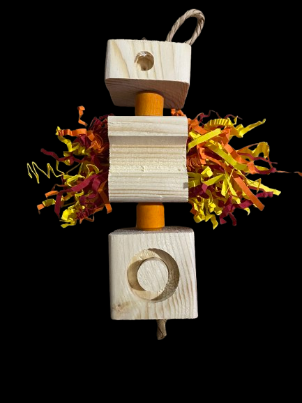 Foerage Trio 1 – Drie Natuurlijke Mini-Speeltjes voor Slimme Snavels