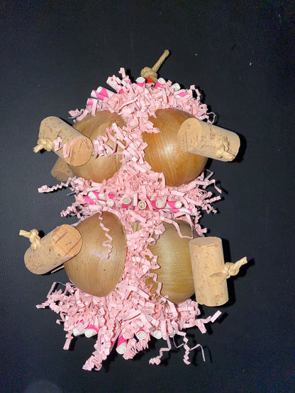 Cup Party – Natuurlijk Sloopspeeltje voor Kleine en Middelgrote Vogels