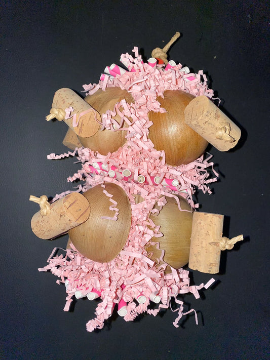 Cup Party – Natuurlijk Sloopspeeltje voor Kleine en Middelgrote Vogels