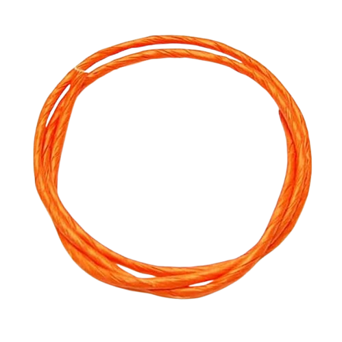 Oranje papiertouw – vrolijk, stevig en veilig voor creatieve speeltjes van papegaaien en parkieten.