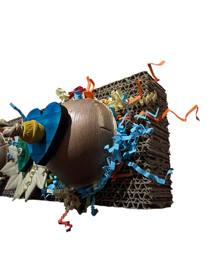 Foerageerfeest op Karton – kleurrijke ontdekkingstocht voor je vogelvriend