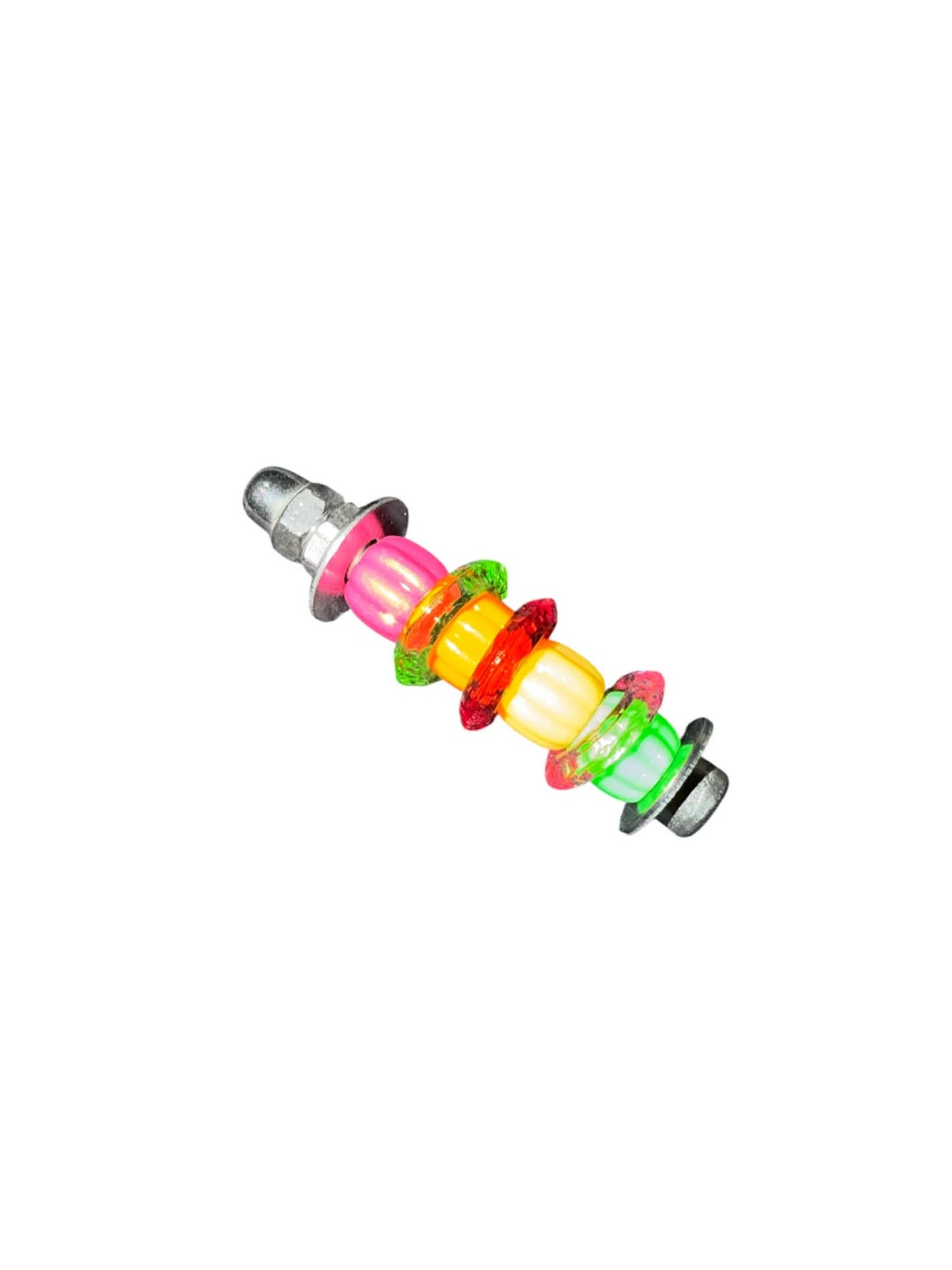 Acryl & RVS Voetspeeltje – Mini Regenboog