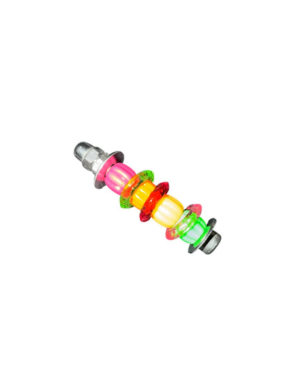 Acryl & RVS Voetspeeltje – Mini Regenboog