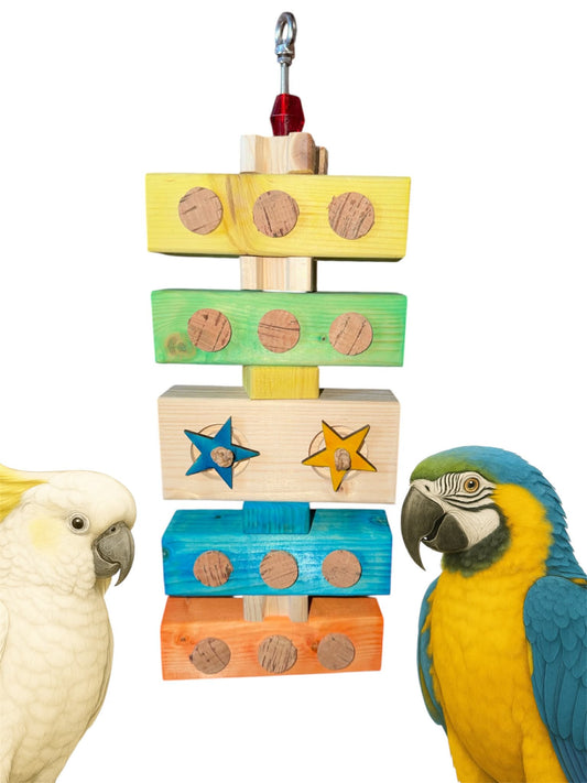 kaketoe Blokken Pret met Kurk