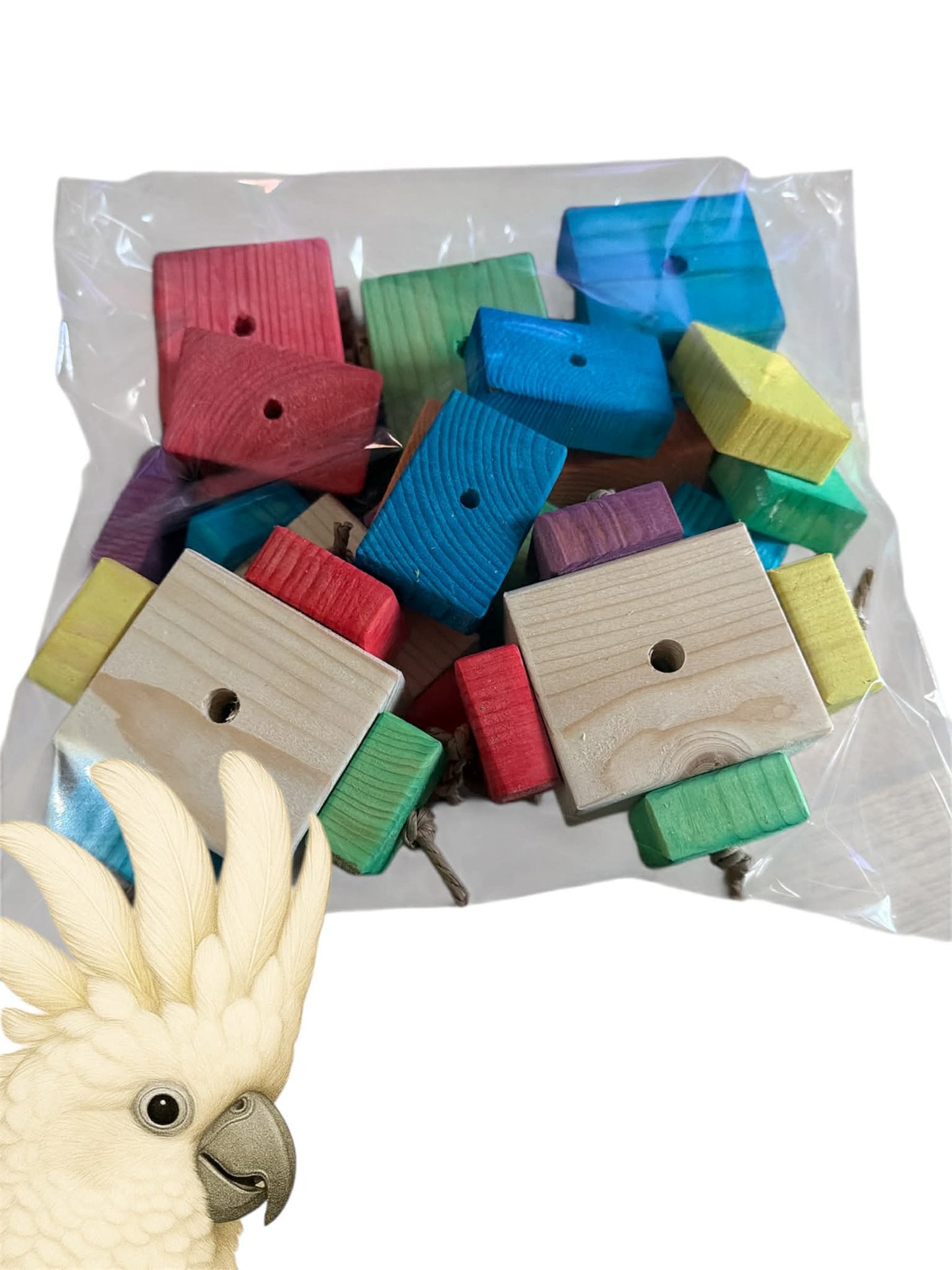 FensieVogels DIY Blokken & Kurk Pakket – Groot (50 cm vulling)