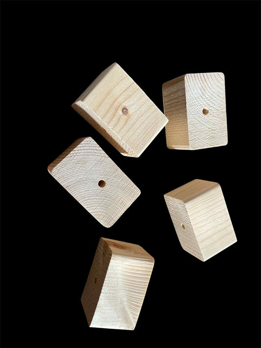 Fensie Rechthoekige Schijfjes (40 x 44 x 69 mm) – Creatief Vogel Speelgoedmateriaal