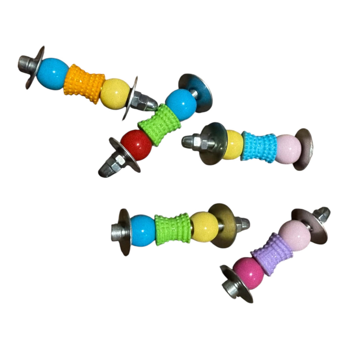 RVS Mini Power Bites – Voetspeeltjes voor Papegaaien
