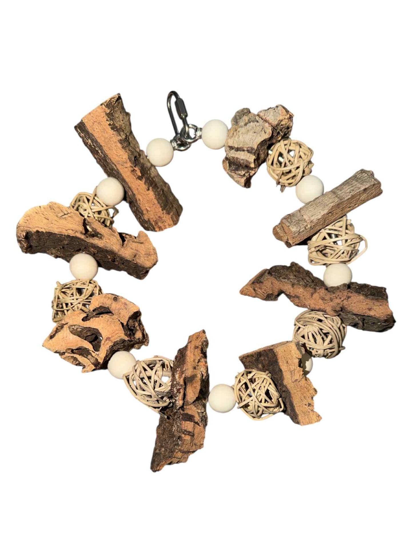 Natuurlijke RVS Hervulbare Parkietenkrans – 48 cm