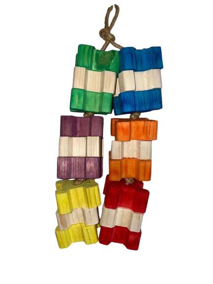 Rainbow Duo Slinger papegaaien speelgoed